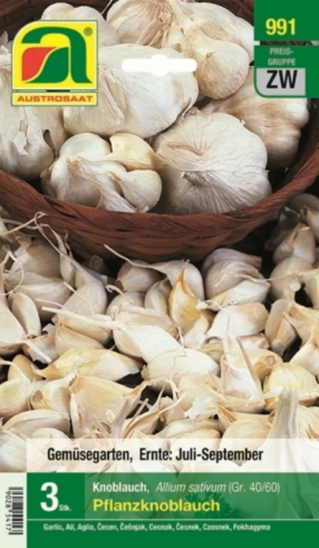 Pflanzknoblauch Gr. 40/60, 3 Stück 1 Pflanzknoblauch Gr. 40/60, 3 Stück