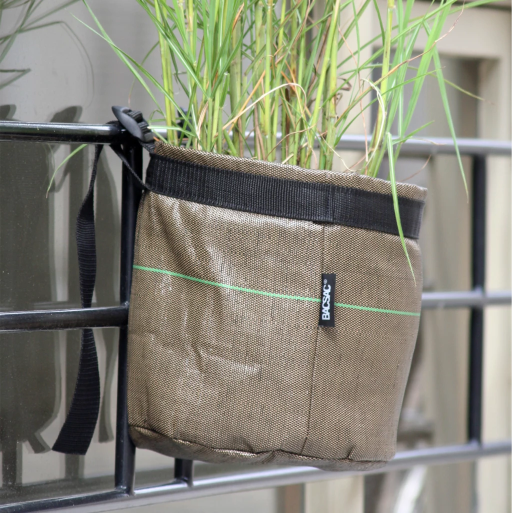 Balkon-Pflanztasche "rund" Mit Befestigung - Geotextile 2 Balkon-Pflanztasche "rund" Mit Befestigung - Geotextile – Bild 2