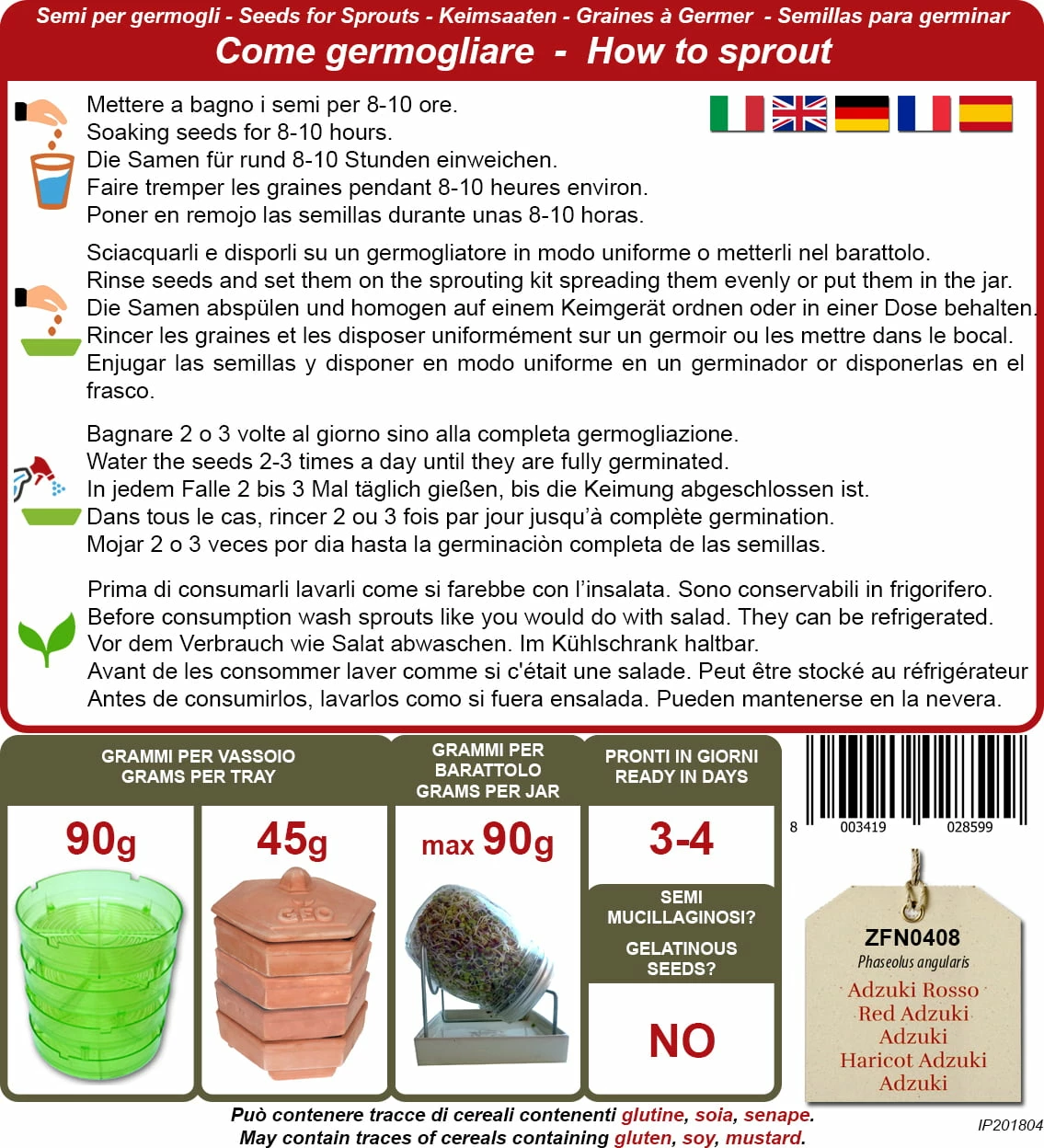 Bio Keimsprossen "Adzuki", 90 G 2 Bio Keimsprossen "Adzuki", 90 G – Bild 2