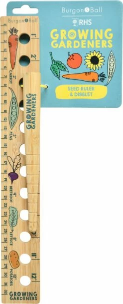 Pflanzlineal & Setzholz Für Kinder -Gartenbedarf Verkaufsladen burgon ball pflanzlineal setzholz fuer kinder 1 set 1684769 de