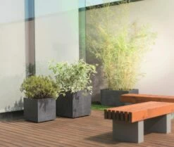 Pflanztopf "Quadro Millenium" Mit Wasserreservoir - Anthrazit, 39 Cm -Gartenbedarf Verkaufsladen deroma pflanztopf millenium 39 cm mit wasserreservoir anthrazit 1 st 1457580 de