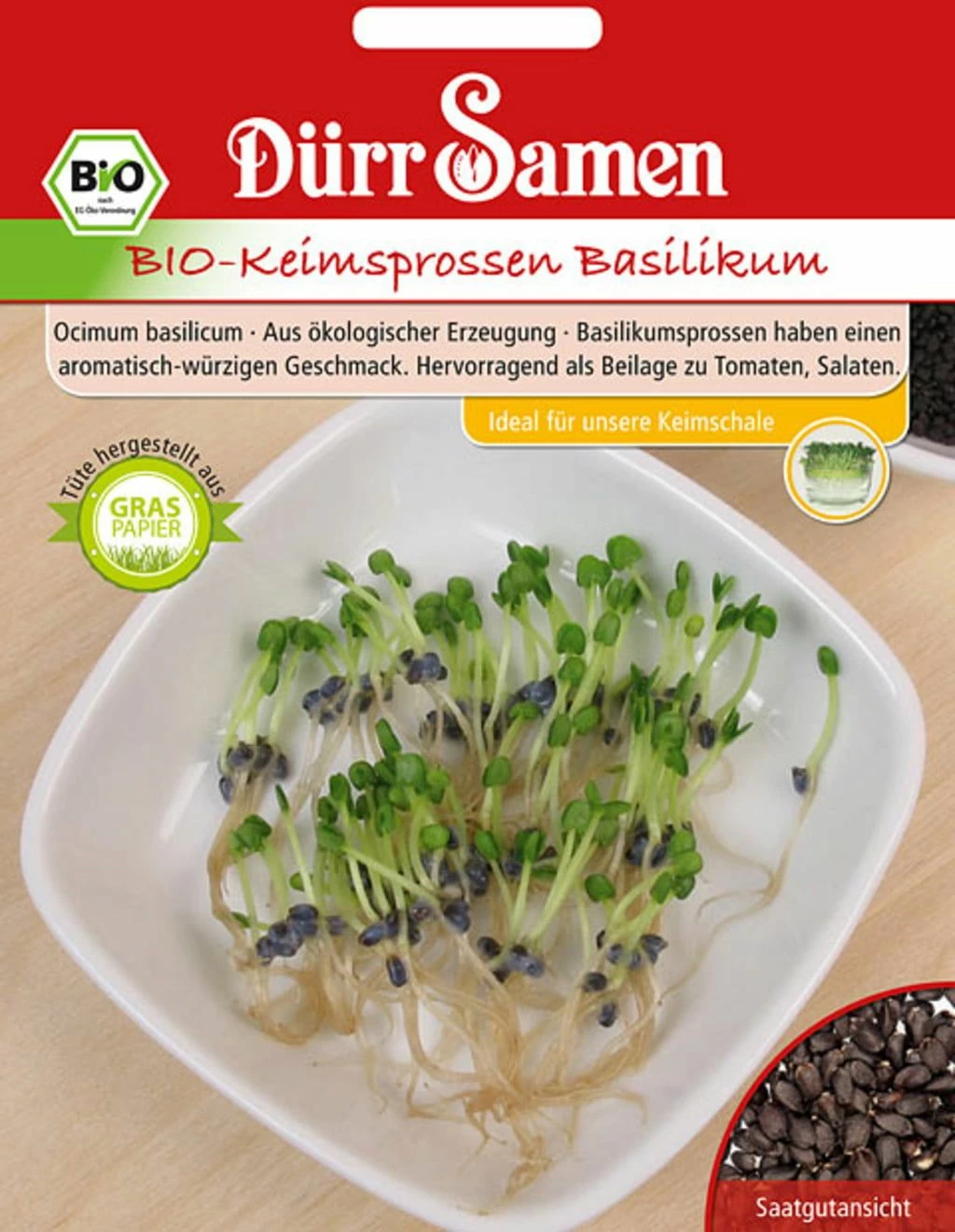 BIO-Keimsprossen Basilikum 1 BIO-Keimsprossen Basilikum