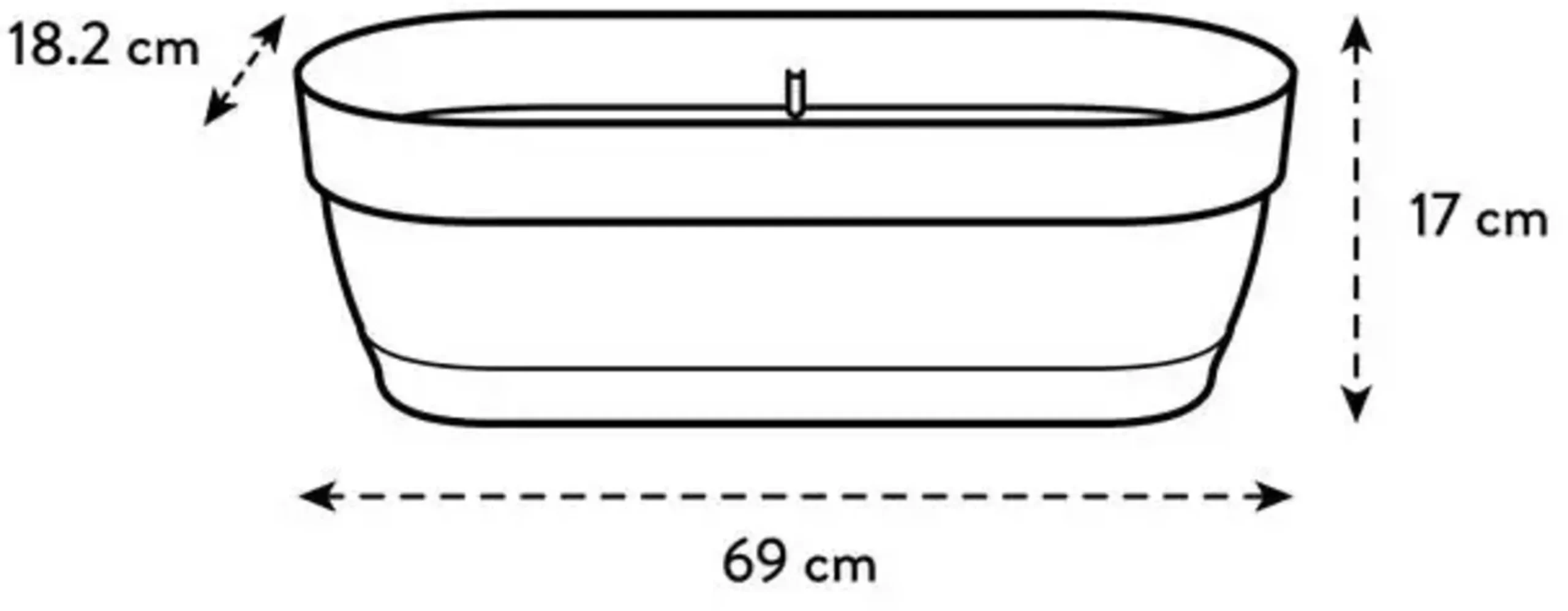 Elho Balkonkasten Vibia Campana, 70 Cm, Honig Gelb 10 Elho Balkonkasten Vibia Campana, 70 Cm, Honig Gelb – Bild 10