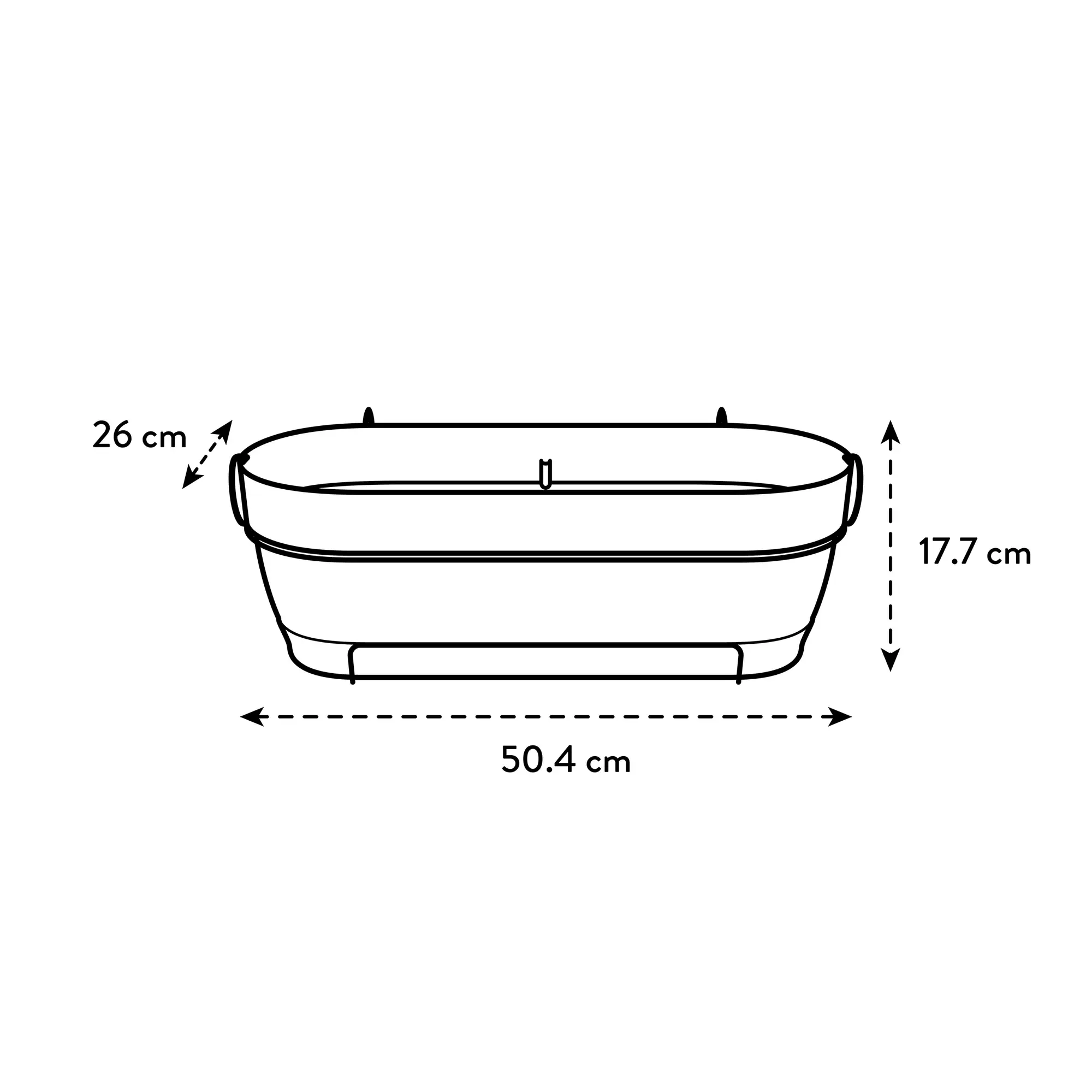 Elho Balkonkasten Vibia Campana Allin1, 50 Cm, Pistazien Grün 5 Elho Balkonkasten Vibia Campana Allin1, 50 Cm, Pistazien Grün – Bild 5