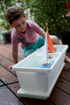 Elho Barcelona Xl Untersetzer 60 Cm, Weiss