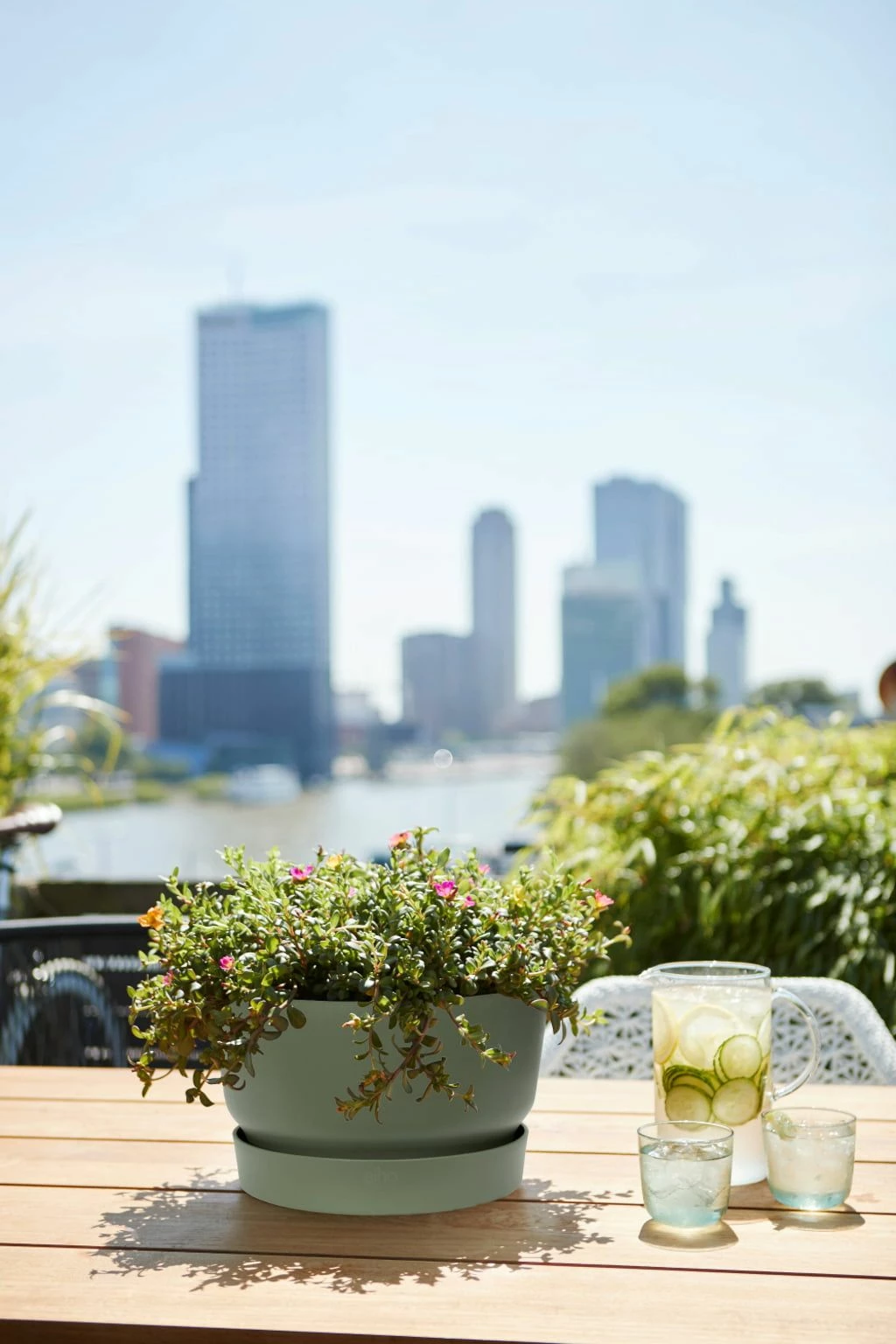 Elho Greenville Schale 33 Cm, Laubgrün 1 Elho Greenville Schale 33 Cm, Laubgrün