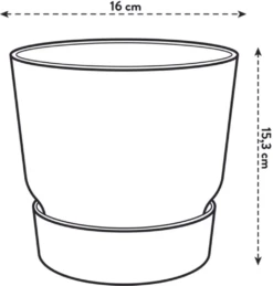 Elho Greenville Topf Rund 16 Cm, Laubgrün -Gartenbedarf Verkaufsladen elho greenville topf rund 16 cm 1676254 de
