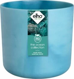 Elho Pflanztopf "The Ocean Collection" Rund - Atlantikblau, 14 Cm