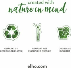 Elho Pflanztopf Vivo Next Quadrat - 30 Cm, Living Schwarz