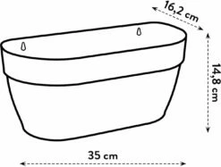 Elho Vibia Campana Wandampel 35 Cm, Anthrazit -Gartenbedarf Verkaufsladen elho vibia campana wandampel 35 cm 1676852 de