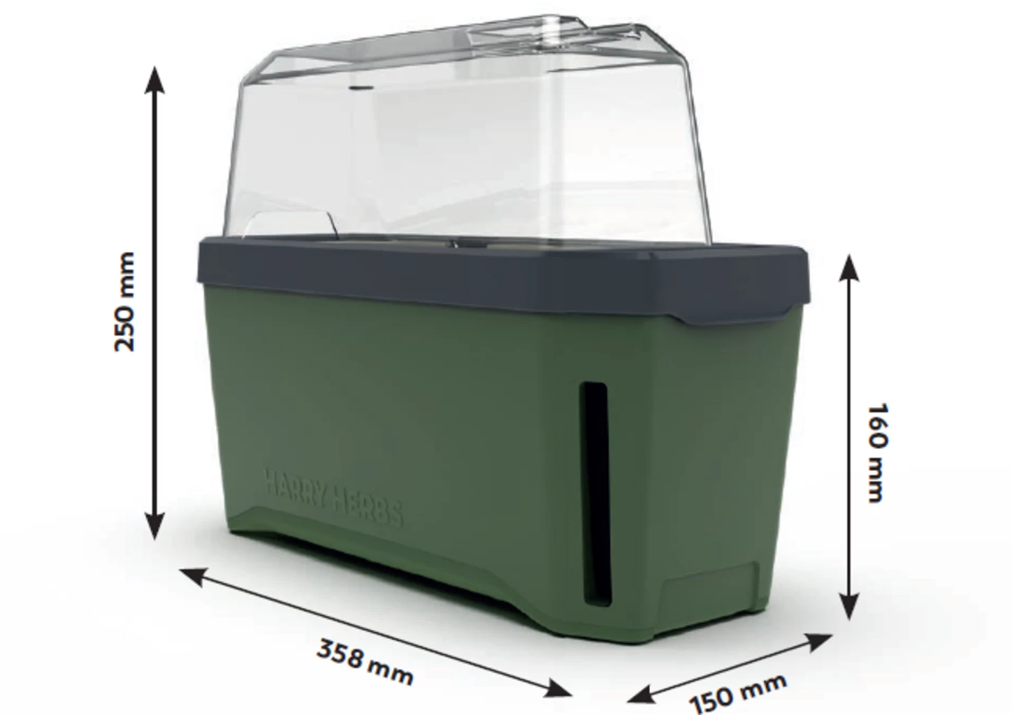 Harry Herbs Kräutertopf - Mit Haube, Weiß 5 Harry Herbs Kräutertopf - Mit Haube, Weiß – Bild 5