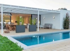 Pflanzkasten 25x100x80, 1 Stk. -Gartenbedarf Verkaufsladen herstera hochbeet pflanzkasten anthrazit 25x100x80 cm 1294552 de