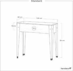 Hochbeet "Urban Garden" , Anthrazit -Gartenbedarf Verkaufsladen herstera hochbeet urban 1285354 de