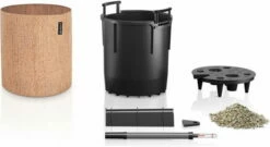 LECHUZA Pflanzgefäß TRENDCOVER "Kork" 23, Light Natural -Gartenbedarf Verkaufsladen lechuza pflanzgefaess trendcover kork 23 1677549 de