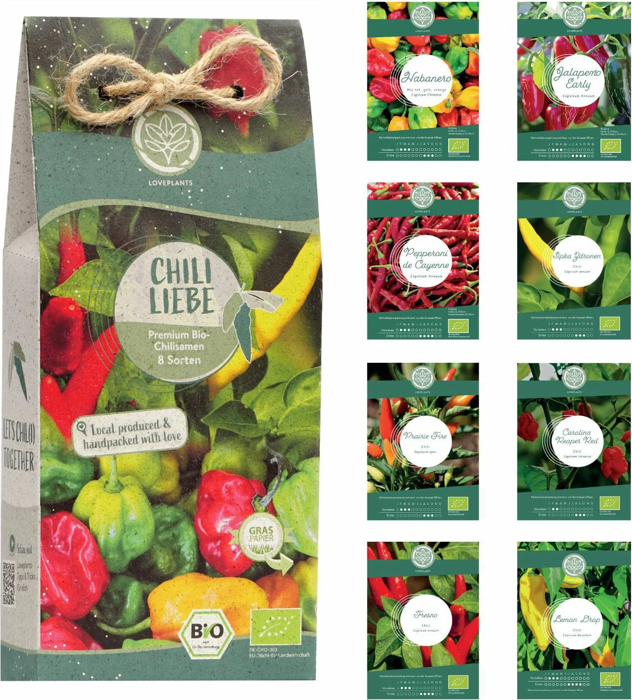 Bio Chili Samen Set 1 Bio Chili Samen Set