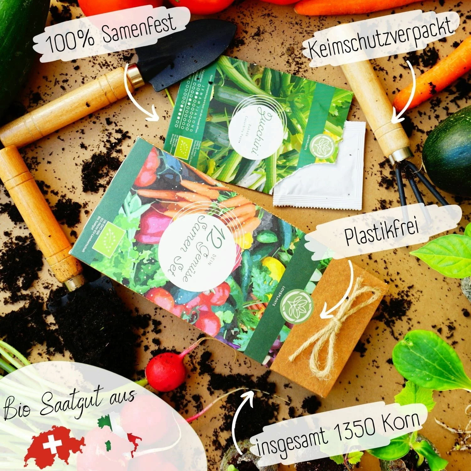 Bio Gemüsesamen Set 1 Bio Gemüsesamen Set