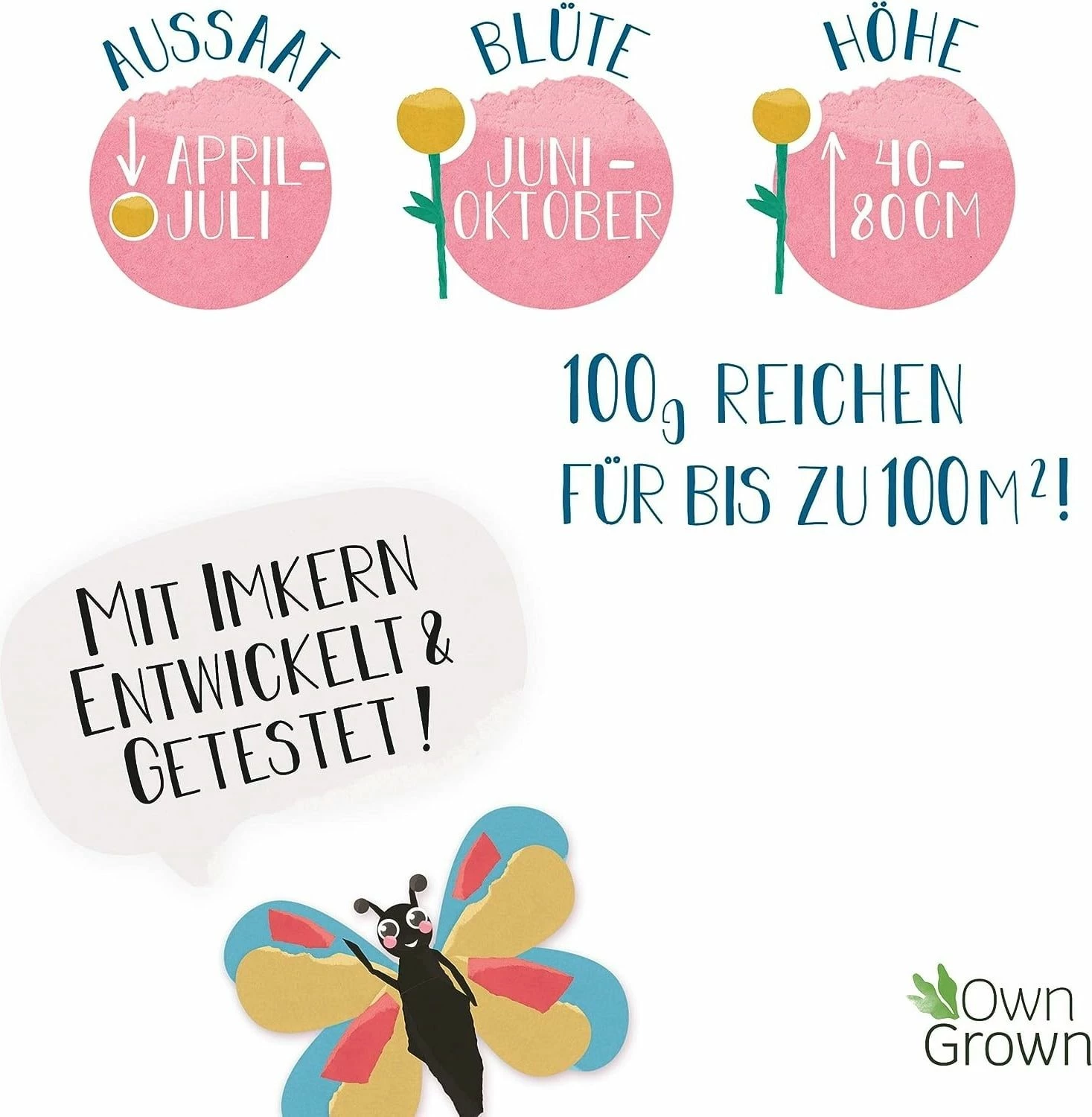 Blumenmischung "Schmetterlingstreff" 2 Blumenmischung "Schmetterlingstreff" – Bild 2