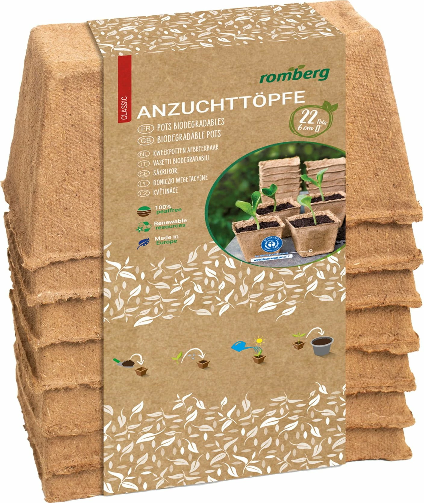 14 Anzuchttöpfe 8 Cm Quadratisch 1 14 Anzuchttöpfe 8 Cm Quadratisch