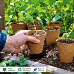 18 Anzuchttöpfe 8 Cm Rund, 18 Stück