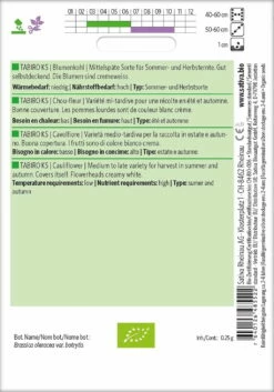 Bio Blumenkohl "Tabiro KS" -Gartenbedarf Verkaufsladen sativa bio blumenkohl tabiro ks 1 paket 1672070 de