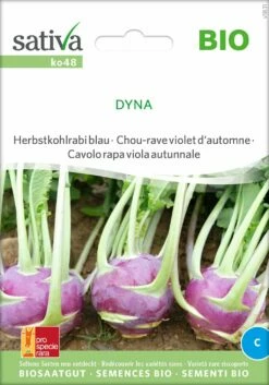 Bio Herbstkohlrabi Blau "Dyna"