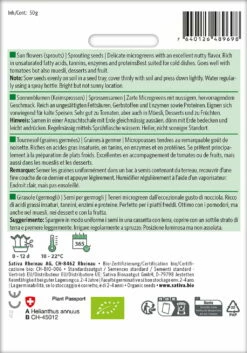 Bio Keimsprossen "Sonnenblumen"