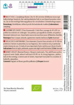 Bio Zweijährige Blume "Nachtviole" 3 Bio Zweijährige Blume "Nachtviole" -Gartenbedarf Verkaufsladen sativa bio zweijaehrige blume nachtviole 1 paket 1675107 de