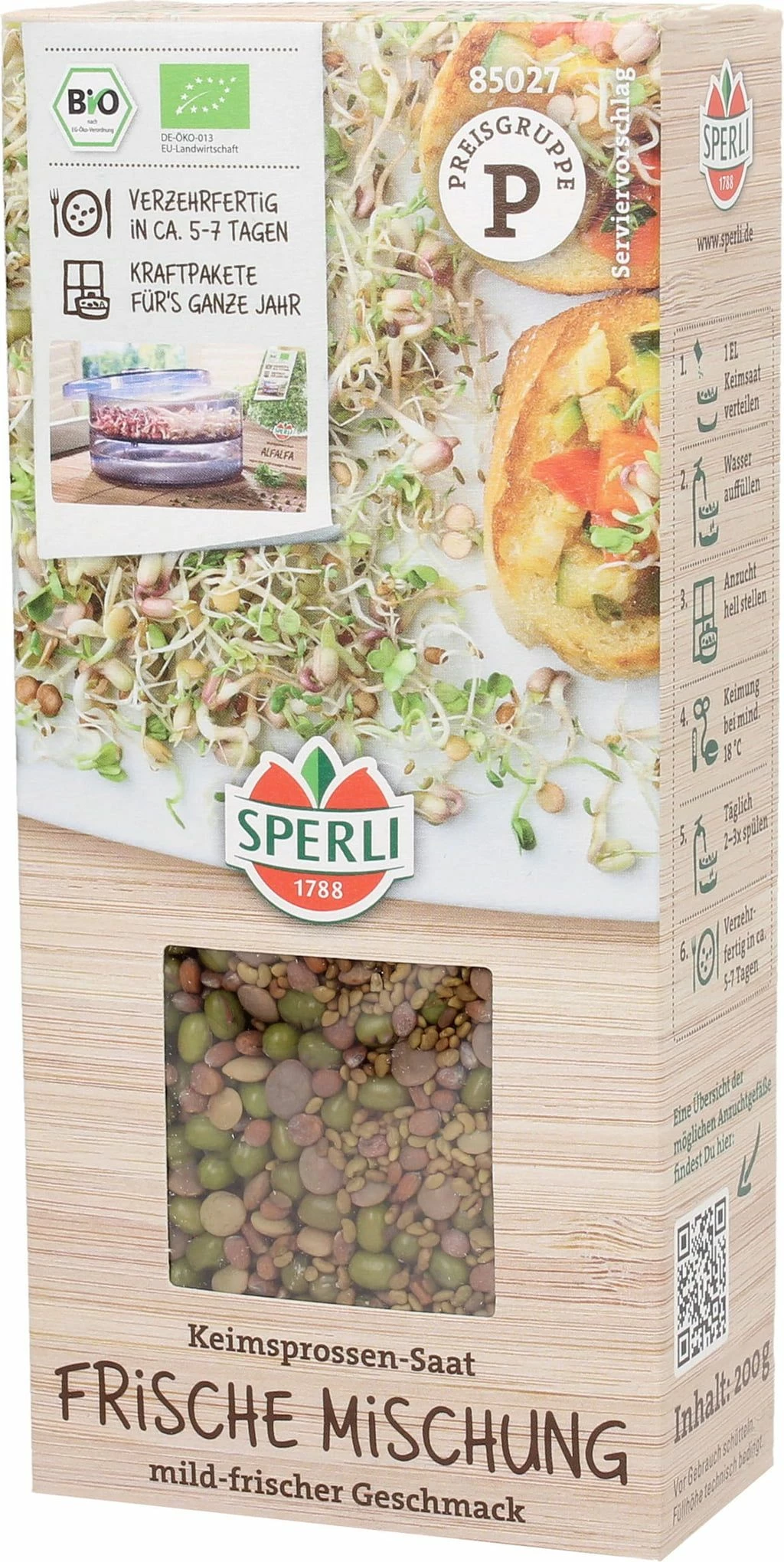 Bio Keimsprossen-Saat Frische Mischung 2 Bio Keimsprossen-Saat Frische Mischung – Bild 2